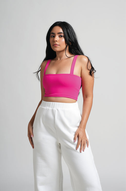 Square Neck Bandeau Top